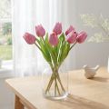 Květinová dekorace Tulipány Umělé květiny Fialová 20cm 6 ks | Floristik24.cz
