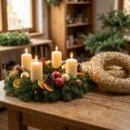 Slaměný věnec Ø35cm přírodní - dekorativní věnec na tvoření a advent, sada 5 kusů | Floristik24.cz