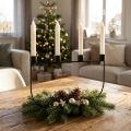 Svícen, svícen adventní věnec 27,5cm V18,5cm | Floristik24.cz
