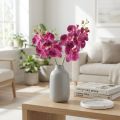 Orchidej flambovaná umělá Phalaenopsis fialová 72cm | Floristik24.cz