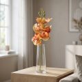 Umělá orchidej Phalaenopsis flambovaná červenožlutá 78cm | Floristik24.cz