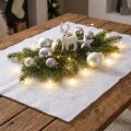 Dekorace sněhová pokrývka sníh v bílé zimní dekorace 240×90cm | Floristik24.cz
