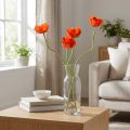 Vlčí máky umělé květiny oranžové 58cm–74cm 3ks | Floristik24.cz