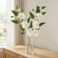 Umělá větvička plaménku s květy pro elegantní a nenáročnou dekoraci, 81 cm, 2 kusy | Floristik24.cz
