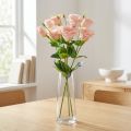 Umělé květiny Eustoma Lisianthus růžová 52cm 5 ks | Floristik24.cz