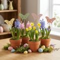 Dekorativní motýli na tyčkách pro kreativní a sezónní dekoraci, 8 cm, 16 kusů | Floristik24.cz