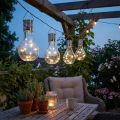 Zahradní dekorace solární LED žárovka teplá bílá H15cm 5 ks | Floristik24.cz