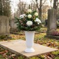 Váza Lilia bílá Ø23cm 1 ks | Floristik24.cz