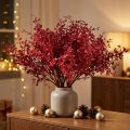 Eukalyptový keř červený umělá rostlina eukalyptus 28cm 3ks | Floristik24.cz