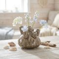 Námořní keramická váza Coral Look Brown Ø11,5cm H10cm | Floristik24.cz