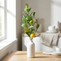 Dekorativní citronová větvička, květy, plody, umělé středomořské rostliny, V68cm | Floristik24.cz