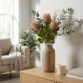Umělá Banksia Proteaceae Bílo-fialová L58cm V6cm 3ks | Floristik24.cz