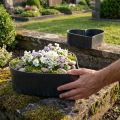 Miska srdce plastová dekorativní miska antracit 24/21 cm sada 2 ks | Floristik24.cz