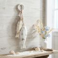 Ryba z mangového dřeva na zavěšení Shabby Chic 19,5/15,5/10cm | Floristik24.cz