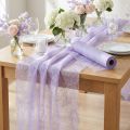 Deco fleece běhoun na stůl Sizoweb světle fialový 30cm 25m | Floristik24.cz