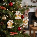 Crispy house Vánoční ozdoby na stromeček perníková chaloupka H9cm 3 ks | Floristik24.cz