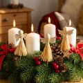Adventní dekorace anděl dekorativní květinové špunty 5×11cm 12 ks | Floristik24.cz