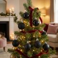 Mini Tree Balls Černé nerozbitné plastové Ø3cm 14ks | Floristik24.cz