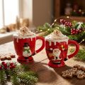 Vánoční hrníčky hrníček Santa Claus keramický 10,5cm 2ks | Floristik24.cz