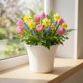 Plastový květináč „Irys“ bílý Ø17cm V14cm 1 ks | Floristik24.cz