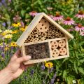 Hmyzí domeček přírodní hmyz hotelové dřevo jedle přírodní V21cm | Floristik24.cz