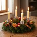 Svícen tyčový svícen adventní věnec 11cm 12 ks | Floristik24.cz