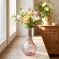 Mini skleněná váza váza na květiny fialová Ø7,5cm V15cm | Floristik24.cz