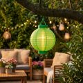 Lampion LED se solárním 20cm zeleným | Floristik24.cz