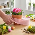 Plstěná stuha růžová stuha na květináče vlněná stuha vlněná plsť Š15cm L5m | Floristik24.cz