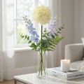 Umělá Allium krémová bílá okrasná cibule Ø18cm L90cm | Floristik24.cz