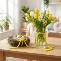 Filcový šňůrový fleece Mirabell 25m žlutý | Floristik24.cz