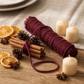 Knotová nit, vlněná šňůra, bordó, 55m provázek, květinářství, řemesla, DIY | Floristik24.cz