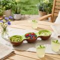 Keramická miska s motivem kiwi, letní dekorace pro stylové servírování tapas a občerstvení, 30 cm | Floristik24.cz