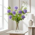 Snowball umělé květiny fialový květ 5 umbels L78cm 2ks | Floristik24.cz