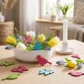 Dřevěný ptáček Streudeko motýlek různé barvy 2cm | Floristik24.cz
