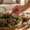 Cypřišové šišky 3cm, bílé, 500g | Floristik24.cz