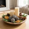 Sweetgum šišky přírodní prané bílé 250g | Floristik24.cz