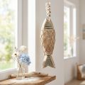 Deco rybka, dřevěná rybka Deco, přívěsek rybička dřevo 21cm | Floristik24.cz