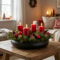 Mísa s magnetem na svíčku černá Ø33cm V7,5cm | Floristik24.cz