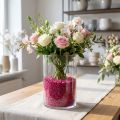 Dekorační granule fuchsiové dekorační kameny 2mm - 3mm 2kg | Floristik24.cz