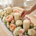 Sloupová svíčka 120/60 krémová 16 ks | Floristik24.cz