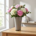 Váza „Fizzy“ Ø16cm V27cm platinovo šedá 1 ks | Floristik24.cz
