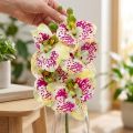 Umělá větev orchideje Phaelaenopsis Green Pink H49cm | Floristik24.cz