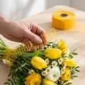 Síťovaná páska 4,5cm x 10m žlutá | Floristik24.cz