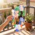Zvonkohra Capiz mušle Námořní dekorace věšák Ø14,5cm 55cm | Floristik24.cz