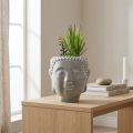 Umělý sukulentní květináč Buddha Ø12cm V25cm | Floristik24.cz