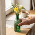 Miniváza skleněná láhev váza váza na květiny zelená Ø6cm H17cm | Floristik24.cz