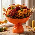 Manžetový papír 37,5cm Orange Check 100m | Floristik24.cz