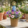 Frog deco planter polyresinová stolní dekorace letní V31,5cm | Floristik24.cz