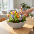 Miska na rostliny 39cm x 12,5cm H13cm světle šedá, 1ks | Floristik24.cz